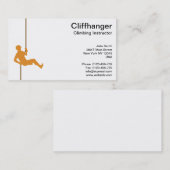 Carte De Visite Instructeur d'escalade sur la robe longue (Devant / Derrière)