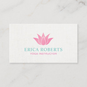 Carte De Visite Instructeur élégant de yoga de salon de spa de