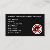 Carte De Visite Instructeur en armes à feu et autodéfense (Devant)