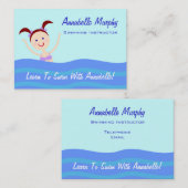 Carte De Visite Instructeur/entraîneur de natation (Devant / Derrière)