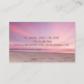 Carte De Visite Instructeur Gold Lotus Flower Beach (Dos)