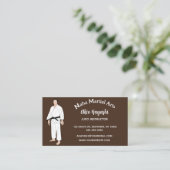 Carte De Visite Instructeur Judo d'arts martiaux modifiable (Debout devant)