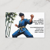 Carte De Visite Instructeur Karate Martial Arts (Dos)