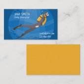 Carte De Visite Instructeur plongée sous-marine (Devant / Derrière)
