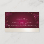 Carte De Visite Instructeur professionnel élégant de Yoga Mandala (Dos)