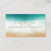 Carte De Visite Instructeur professionnel Elegant Yoga Gold Lotus (Dos)