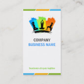 Carte De Visite Instructeur YOGA - Créatif coloré (Dos)