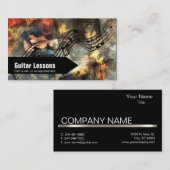 Carte De Visite Instructeurs de leçons et de musique de 🎸 de (Devant / Derrière)