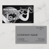 Carte De Visite Instructeurs de musique 🎸 (Devant / Derrière)