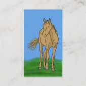 Carte De Visite Instructeurs d'équitation Cheval Thème (Dos)