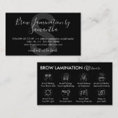 Carte De Visite Instruction de conseils de post-soins de Laminatio (Devant / Derrière)