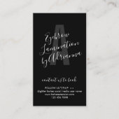 Carte De Visite Instruction de conseils de post-soins de Laminatio (Devant)