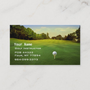 Carte De Visite Instruction de golf