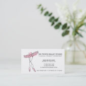 Carte De Visite Instruction de l'école de ballet Danse (Debout devant)