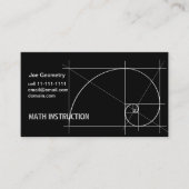 Carte De Visite Instruction de maths (Devant)