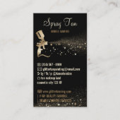 Carte De Visite Instruction de post-soins Spray Tan (Devant)