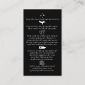 Carte De Visite Instruction de post-traitement de l'enlèvement du (Dos)