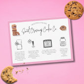 Carte De Visite Instruction de soin des cookies