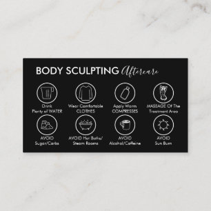 Carte De Visite Instruction de suivi de sculpture corporelle post-