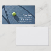 Carte De Visite Instruction de tennis (Devant / Derrière)