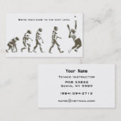 Carte De Visite Instruction de tennis (Devant / Derrière)