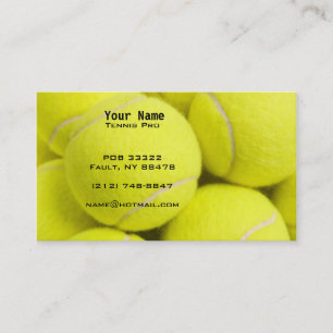 Carte De Visite Instruction de tennis