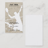 Carte De Visite Instruction de tennis (Devant / Derrière)
