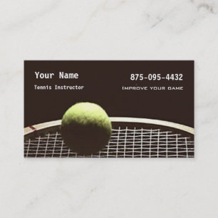 Carte De Visite Instruction de tennis