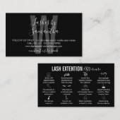 Carte De Visite Instruction post-traitement de l'extension de la b (Devant / Derrière)