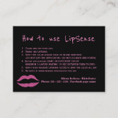 Carte De Visite Instructions d'application de glaces du distribute (Devant)