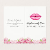 Carte De Visite Instructions d'application de Lipsense (Extérieur déplié)