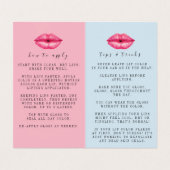 Carte De Visite Instructions d'application de Lipsense (Intérieur déplié)
