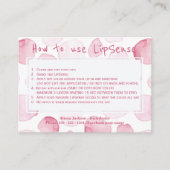 Carte De Visite Instructions d'application du distributeur de prod (Devant)