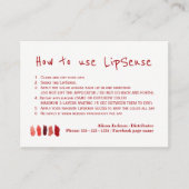 Carte De Visite Instructions de l'application du distributeur de c (Devant)