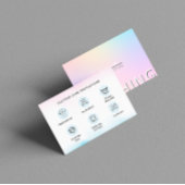 Carte De Visite Instructions de lavage Holographique Vêtements soi