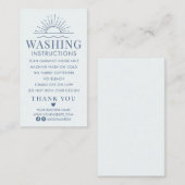 Carte De Visite Instructions de lavage Vêtements Chemise de soins (Devant / Derrière)