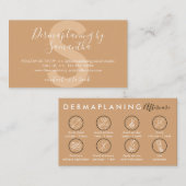 Carte De Visite Instructions de post-soin pour le dermaplaning mar (Devant / Derrière)