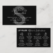 Carte De Visite Instructions de post-soins de remplissage de la lè (Devant / Derrière)