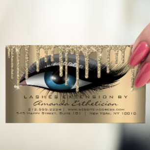 Carte De Visite Instructions de postsoins Eyelash Extension VIP