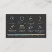Carte De Visite Instructions de remplissage de botox holographique (Dos)