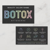 Carte De Visite Instructions de remplissage de botox holographique (Devant / Derrière)