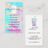 Carte De Visite Instructions de soin du tambour ombré vinyle (Devant / Derrière)