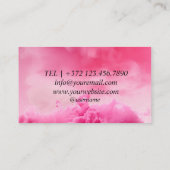 Carte De Visite Instructions de soins après extensions de cils Spa (Dos)