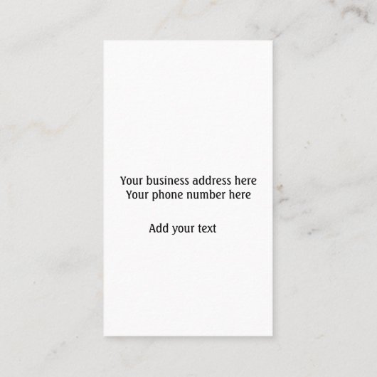 Carte De Visite Instructions de soins de la moisissure ajouter le  (Dos)