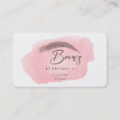 Carte De Visite Instructions de soins postérieurs Brow Logo Microb (Devant)