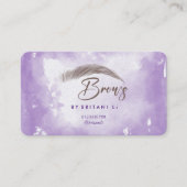 Carte De Visite Instructions de soins postérieurs Brow Logo Microb (Devant)