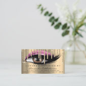 Carte De Visite Instructions de soins postérieurs Eyelash Extensio (Debout devant)