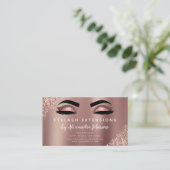 Carte De Visite Instructions de soins postérieurs Eyelashes Rose G (Debout devant)