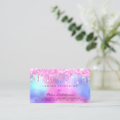 Carte De Visite Instructions de soins postérieurs Lash Rose Étince (Debout devant)