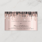 Carte De Visite Instructions de soins postérieurs Lash Rose Gold D (Devant)